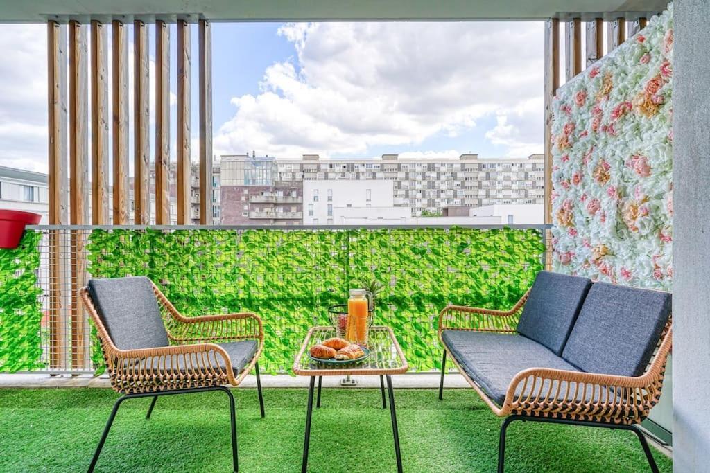 T2 Luxe Proche Paris Terrasse Parking Prive Daire Vitry-sur-Seine Dış mekan fotoğraf